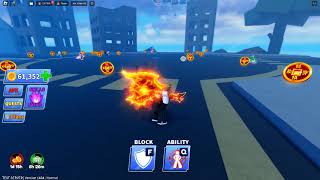 NEW VOLCANIC AXE 1% LAVA CRATE FLOOR IS LAVA BLADE BALL GAMEPLAY SHOWCASE