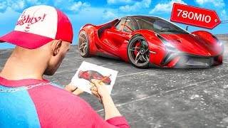 Ich ZEICHNE ein 78.000.000$ AUTO in GTA 5 RP!