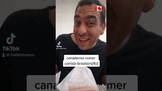 Gringo canadense comer comida do Rio de Janeiro #brasil #humor #funnymeme #instafood #food #reels