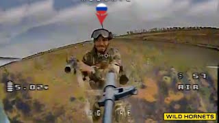 Horrific Moment! Ukrainian AK-74-Equipped FPV Drone Engages Russian Forces for the First Time