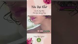 Yêu Dại Khờ | Mỹ Tâm #shorts