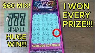 I WON EVERY PRIZE on THIS Scratch Off Ticket!