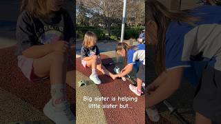 Big sister being sweet but… #funnyvideo #siblings #twosisters