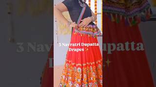 Navratri special Dupatta draping style || #dupattadraping #navratri #chaniyacholi #shorts #garba