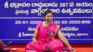 Smt Nandini Sai Giridhar - Chennai - Sri Bhadrachala Ramadasu 387th Jayanthi Vaggeyakara Uthsavamulu