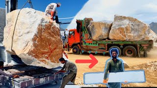 Amazing, How To Manufacture Marbles & Granites From Rocks In Mountains Heart Touching Process.