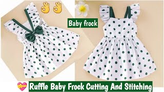 Beautiful Ruffle Baby frock Cuting And Stitching/Baby Frock Design/2-3 year Baby Frock/Style by Rano