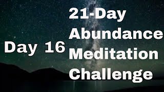 Day 16 - 21 Days of Abundance Meditation Challenge