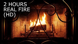 Relaxing Fireplace Sounds - Burning Fireplace & Crackling Fire Sounds - NO MUSIC