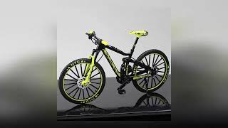 1:10 Mini Alloy Bicycle Model Diecast Metal Finger Racing Mountain Bike Folded Cycling Ornaments