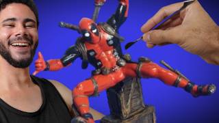 Escultura do Deadpool em Biscuit! - Como Fazer um Boneco do DEADPOOL! #deadpool