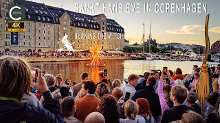 Sankt Hans Eve In Ofelia Plads, Copenhagen, Burning The Witch, June 2022