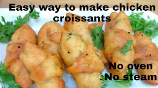 Homemade Easy Croissants Recipe|Kids Lunch Box Recipe|Easy and Quick Snacks Recipe|Tea Time Snacks|