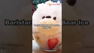 Bear shaved ice! Wait for it! ft. Baristart Coffee