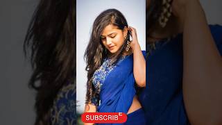 vaishnavi chaitanya sizzling looks #baby movie heroine #bluee saree #kundanapubomma #shorts#viral