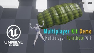 🎮 UE4 Multiplayer Parachute System Demo