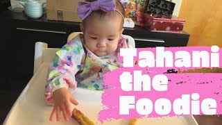 Baby-led Weaning 9 Month Old Eating Japanese Sweet Potato Fries | Baby Mukbang