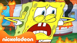 Губка Боб | Красти Краб снова и снова разрушают! | 20-минутная подборка | Nickelodeon Cyrillic,