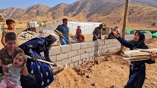 #villagelife .While Najma takes care of the children, the women of the family do construction work