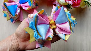 LAÇO AMORA MIL E UMA FACES #handmade #ribbonbow- #трюк #расческа - Бантики малышки из репсовых лент