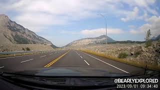 Scenic Drive through Frank Slide, Alberta | Dash Cam Tour