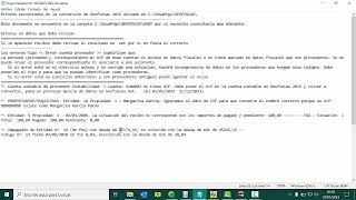 Comprobación del traspaso- Cómo trato en en el resultado del LOGCONVERERROR