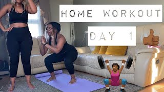 Lazy girl trying to complete 30 day home workout challange 🧡 Day 1