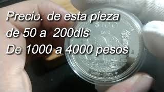 100 pesos columnaria 1992, características catálogo de monedas Ep 50