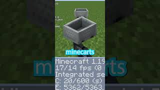 Placing 10000 minecarts to break Minecraft... #shorts #minecraft