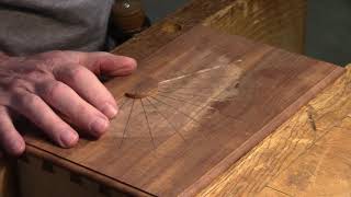 Queen Anne Lowboy   Carving a Fan Step 8