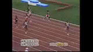 Men's 400m at the Barcelona 1992 Olympics