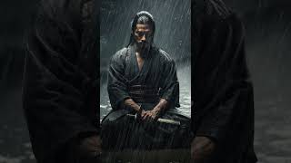 Samurai Meditation In The Rain #shorts #samurai #mindset #miyamotomusashi #bushido