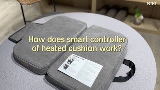 How does smart controller of heated cushion work? -----Custom Folding Seat Cushion