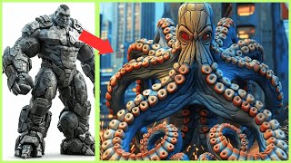 AVENGERS but  SUPER OCTOPUS VENGERS | Spider-Man as a SUPER Octopus? You Won't Believe This!