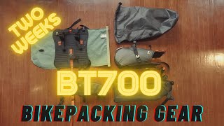 Bikepacking pack list for the BT700 XL route