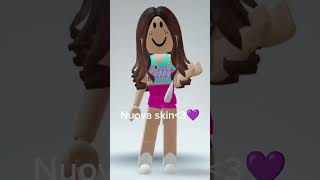 nuova skin💜😊#roblox #shorts #newskin #foryou