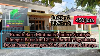 Dijual Rumah Baru Minimalis Modern di Jl.Imogiri Barat km.12 Jetis Bantul Yogyakarta