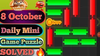 8 October Mini Game Today Hamster🔥 Kombat How To Solve Mini Game Puzzle in Hamster Kombat (💯) SOLVED