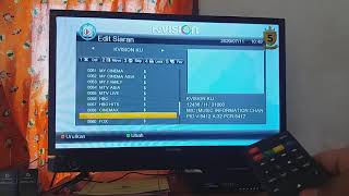 Cara mengurutkan Channel Parabola K Vision Receiver Gol