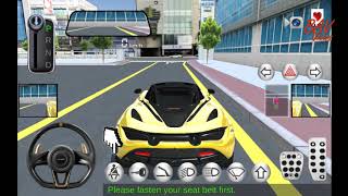 3D Driving class|Free Ride in Airport| McLaren P1 #gameplay