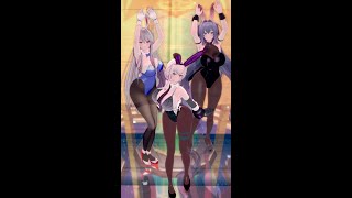 リノ・エンタープライズ・ニュージャージー（バニー）で「ホコリよけダンス」【MMD/アズールレーン/AzurLane/碧蓝航线/벽람항로/KKVMD/WQHD/60FPS】 #shorts