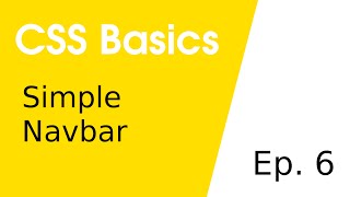 Simple Navbar • CSS Basics 6