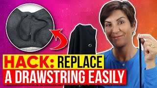 LIFE HACK: How To Replace a Drawstring in Your Hoodie or Sweats