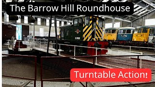 Railway Turntable Action! Barrow Hill Roundhouse