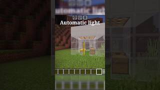 Automatic light #shorts #minecraft