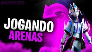 Jogando Arenas |LIVE DE QUARENTENA  ( LIVE FORTNITE PT / Meta 1100 )