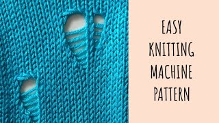 How to knit 🧶 heart pattern on any knitting machine