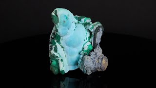 Chrysocolla with Malachite