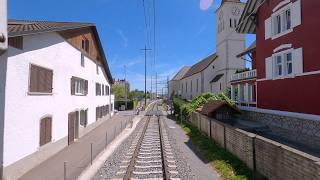 ★ 4K 🇨🇭 Porrentruy - Delémont - Basel cab ride [07.2022] Jura Führerstandsmitfahrt