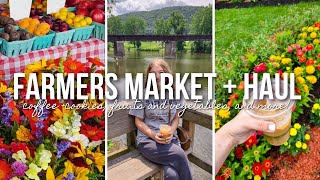 FARMER’S MARKET VLOG + HAUL | market haul, portstown park, historic cemeteries